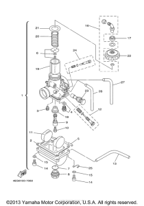 YZ80M1 Карбюратор