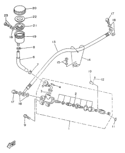 TZR50 Bomba de freno trasera
