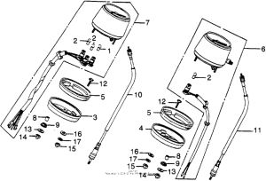 XL350 Спидометр + тахометр