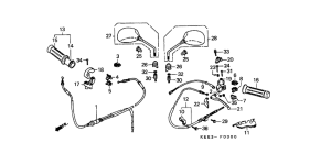 SJ100 Handle lever / switch / cable