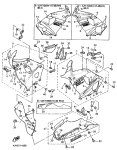 FZR600R Обтекатель 2
