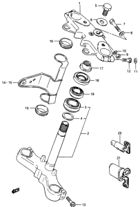 GSX750 Траверса нижняя
