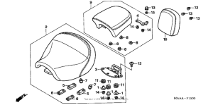 VT1100C Сиденье