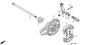 TL125 Задний тормоз