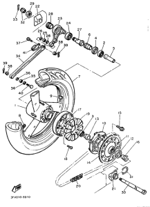 FZR750RW Переднее колесо