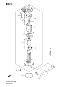 DL650 (ABS) Топливный насос