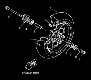 CW50RS Переднее колесо