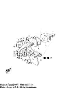KE125 Taillight unit ass`y