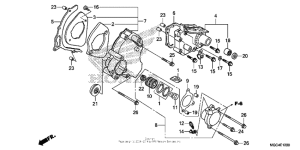 CB1100 (ABS) Left rear cover