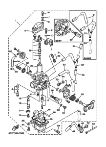 TW200E Carburetor assy