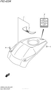 VZ800 Fuel Tank Cover
