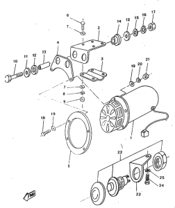 SR250 Sirena y interruptor
