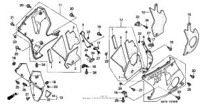 CBR1100XX Нижний обтекатель