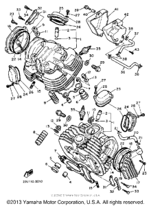 XV500K Head-cylinder