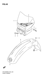 DR-Z400 Переднее крыло
