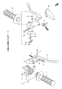 DR200 Рулевой рычаг