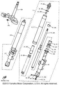 FZR1000B Передняя вилка