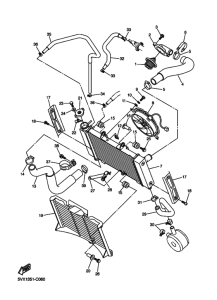 FZ6-S Радиатор и шланг