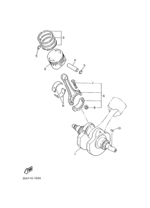 XVS650A Ciguenal & piston