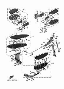 XV1900FDD Stand & footrest