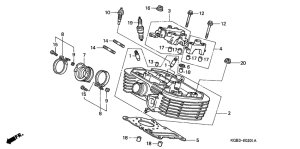 VT125 Головка цилиндров