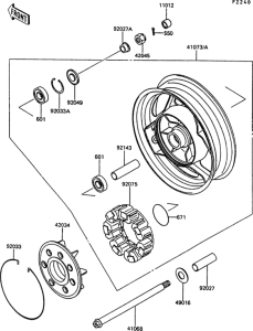 ZG1000 Rear hub(zg1000-a7)