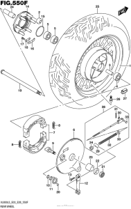 VL800B Rear Wheel (Vl800Bl5 E28)