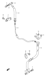 DR650 Передние тормозные трубки