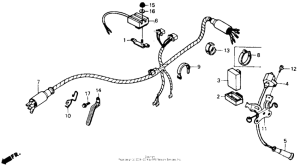 XR600R Wire harness 85-87