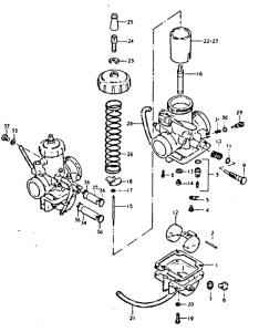 GT250 Carburetor assy