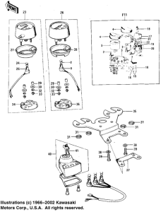  Meters / ignition switch