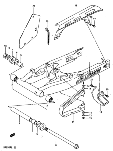 DR650 Маятник задний