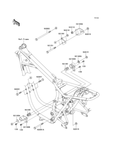 EJ650 Крепление двигателя