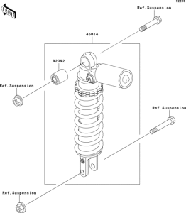 ZX636 Амортизатор