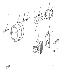 SR250 Piloto luz servicio oficial