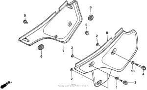 XR250L Боковые обтекатели