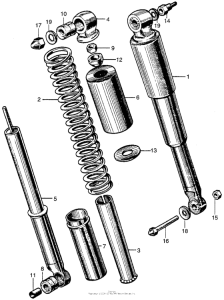 CT90 Задние амортизаторы