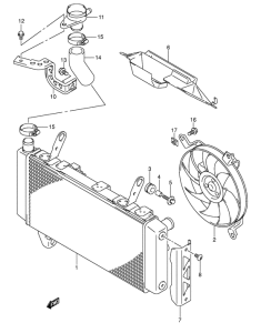 SV1000 Радиатор