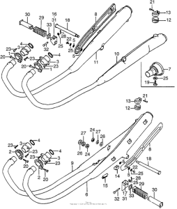CB750 Глушитель