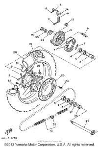 TT350S Переднее колесо