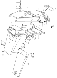 DR650 Заднее крыло