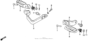 XR250R Подножки
