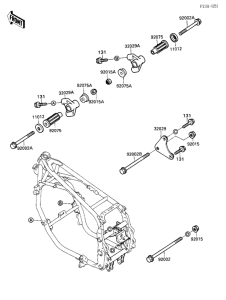 ZX600 Рама ,крепежные детали