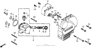 CB650 Left crankcase cover + oil pump