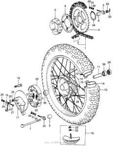 XR75 Переднее колесо