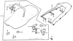 CB750SC Сиденье