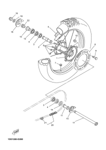 DT125RE Переднее колесо
