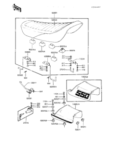 KZ550 Seat / seat cover