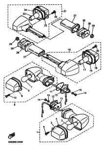 YZF750SP YZF750SPF Проблесковый световой сигнал
