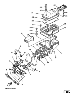 RD350LC Впускная система